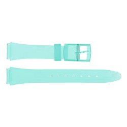 Bracelet de Montre PVC 14mm Vert Translucide