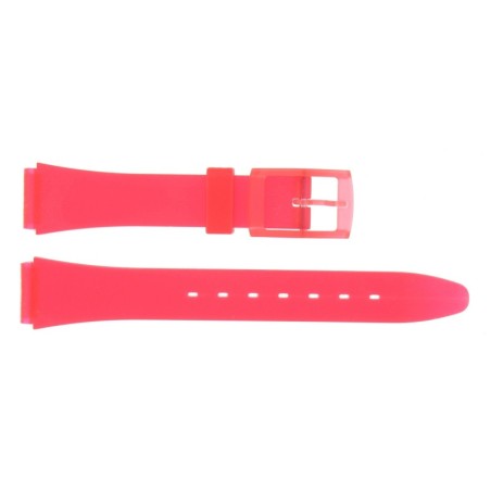 Bracelet de Montre PVC 12mm Rouge Translucide