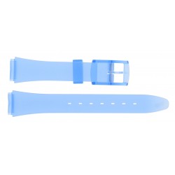 Bracelet de Montre PVC 14mm Bleu Translucide
