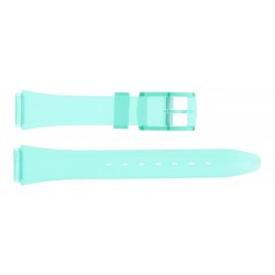 Bracelet de Montre PVC 14mm Bleu Translucide