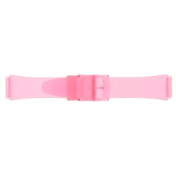 Bracelet de Montre PVC 18mm Rouge Translucide