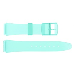 Bracelet de Montre PVC 18mm Vert Translucide