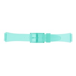 Bracelet de Montre PVC 18mm Vert Translucide