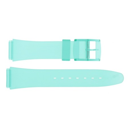 Bracelet de Montre PVC 18mm Vert Translucide