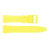 Bracelet de Montre PVC 18mm Jaune Translucide