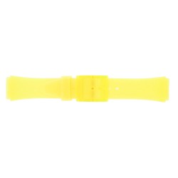 Bracelet de Montre PVC 18mm Jaune Translucide