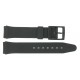 Bracelet de Montre PVC 14mm Noir Translucide