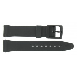 Bracelet de Montre PVC 18mm Noir Translucide