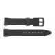 Bracelet de Montre PVC 14mm Noir Translucide