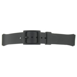 Bracelet de Montre PVC 18mm Noir 