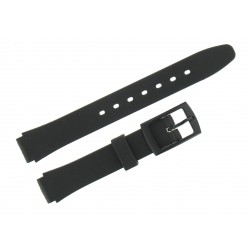 Bracelet de Montre PVC 12mm Noir Translucide