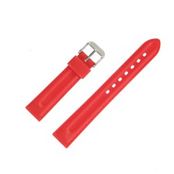 Bracelets de Montre 18mm Silicone Rouge Sport
