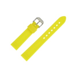 Bracelets de Montre 18mm Silicone Jaune Sport