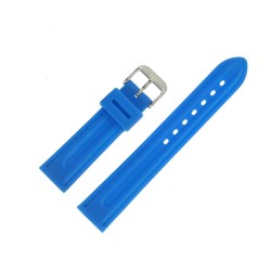 Bracelets de Montre PVC Noir Waterproof 18mm