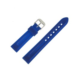 Bracelets de Montre 18mm Silicone Bleu Mauve Sport