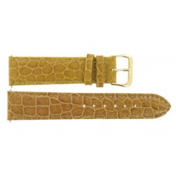 Bracelet de Montre 20mm Tierra en Cuir Gaufré Crocodile