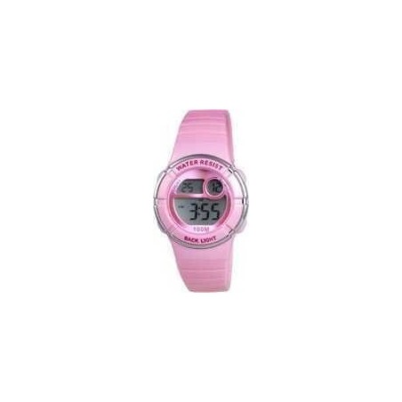 Montre Enfant Digital Rose en Silicone 10 ATM Xonix KE-002