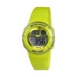 Montre Enfant Digital Verte en Silicone 10 ATM Xonix KE-003