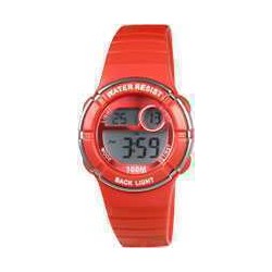 Montre Enfant Digital Orange en Silicone 10 ATM Xonix KE-006