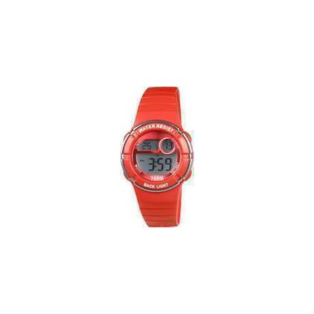 Montre Enfant Digital Orange en Silicone 10 ATM Xonix KE-006