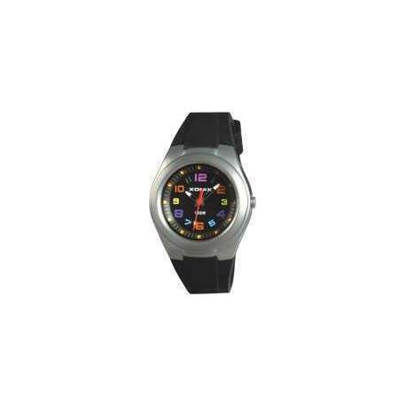 Montre Enfant Analogique Noir en Silicone 10 ATM Xonix PY-106