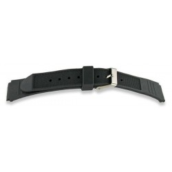 Bracelet de Montre PVC 18mm Noir Type Casio