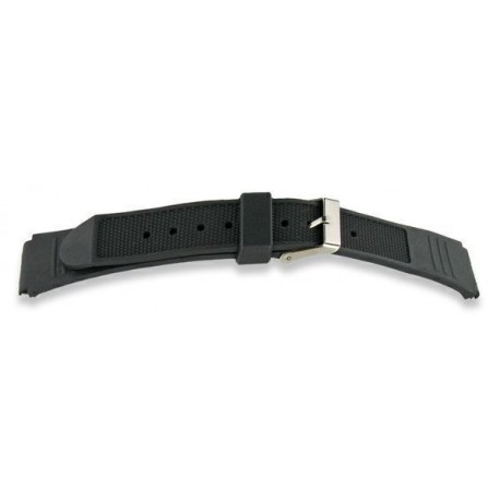 Bracelet de Montre PVC 20mm Noir Type Casio