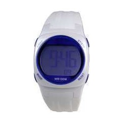 Montre Enfant Digital Blanche en Silicone 10 ATM Xonix KG-001