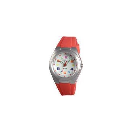 Montre Enfant Analogique Orange en Silicone 10 ATM Xonix PY-102