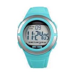 Montre Femme Digital Turquoise en Silicone 10 ATM Xonix JO-004