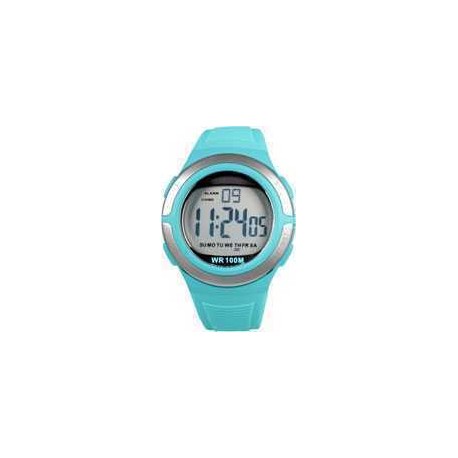 Montre Femme Digital Turquoise en Silicone 10 ATM Xonix JO-004