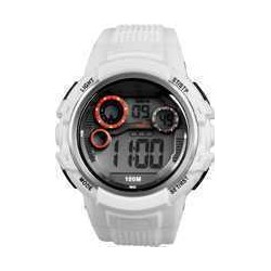 Montre Homme Digitale Blanche Silicone 10 ATM Xonix JP-001