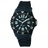 Montre Femme Analogique Quartz Noir en Silicone Q&Q A430J001