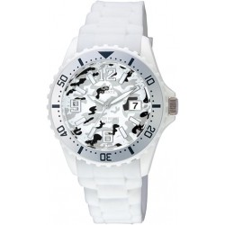 Montre Mixte Analogique Quartz Blanche en Silicone Q&Q A430J024