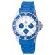 Montre Femme Analogique Quartz Bleue en Silicone Q&Q ZA00J004