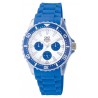 Montre Femme Analogique Quartz Bleue en Silicone Q&Q ZA00J004