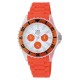 Montre Femme Analogique Quartz Orange en Silicone Q&Q ZA00J005