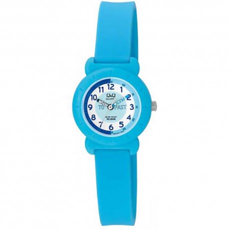 Montre Enfant Analogique Bleue 10 ATM Q&Q By Citizen VP81J01