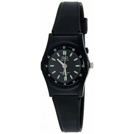 Montre Femme en Silicone Noir 10 ATM Q&Q By Citizen VQ05J005-335