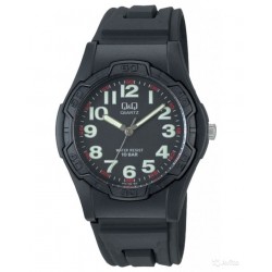 Montre Mixte en Silicone Noir 10 ATM Q&Q By Citizen VP94J002-337