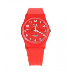 Montre Mixte en Plastique Rouge 10 ATM Q&Q By Citizen VP34J067-342