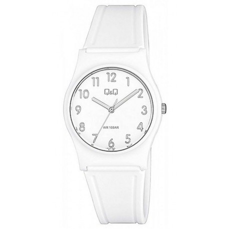 Montre Mixte en Plastique Blanc 10 ATM Q&Q By Citizen VP34J071-343