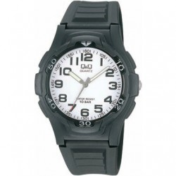 Montre Mixte en Silicone Noir 10 ATM Q&Q By Citizen VP84J001-347