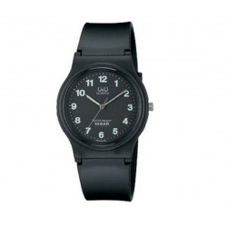 Montre Mixte en Silicone Noir 10 ATM Q&Q By Citizen VP46J004-350