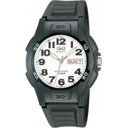 Montre Mixte en Silicone Noir 10 ATM Q&Q By Citizen A128J001-249