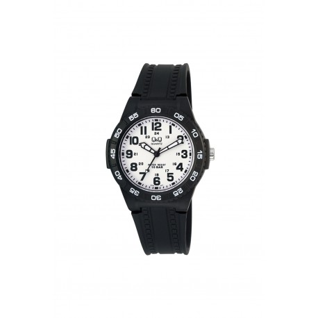 Montre Mixte en Silicone Noir 10 ATM Q&Q By Citizen GT44J010-252