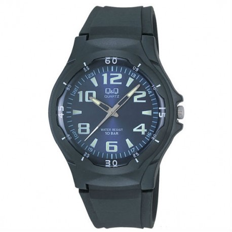 Montre Mixte en Silicone Noir 10 ATM Q&Q By Citizen VP58J003-256