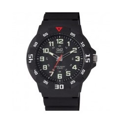 Montre Homme en Silicone Noir 10 ATM Q&Q By Citizen VR18J001-245