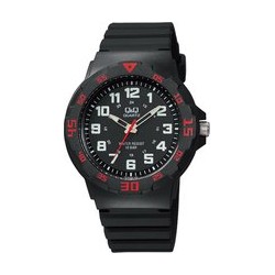 Montre Homme en Silicone Noir 10 ATM Q&Q By Citizen VR18J006-245