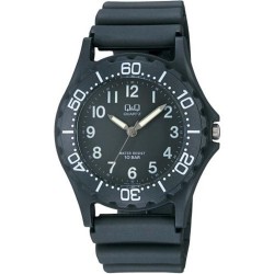 Montre Mixte en Silicone Noir 10 ATM Q&Q By Citizen VP02J002-238